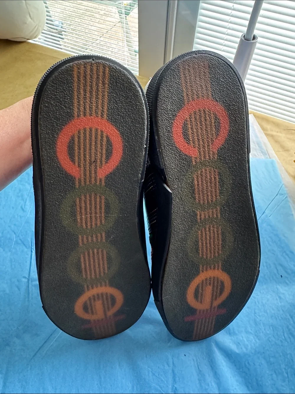 COOGI NWT Black Sneakers with Multicolor Woven Panels